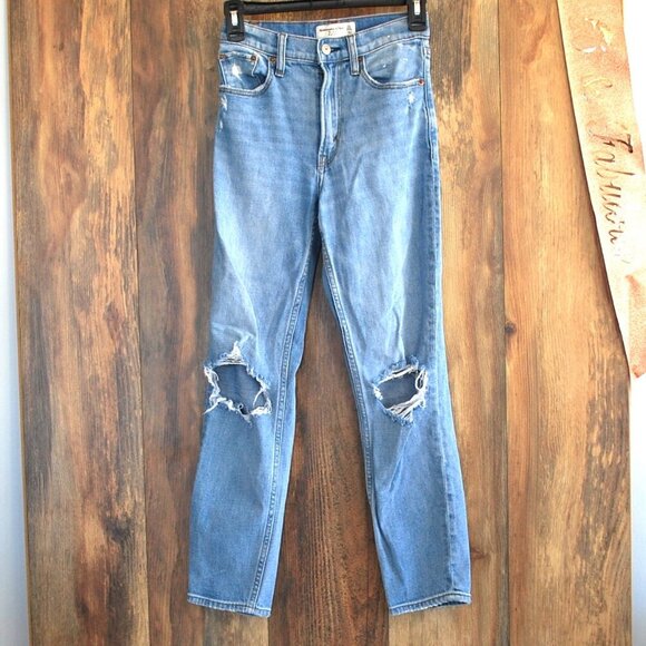 Abercrombie & Fitch The Mom High Rise Jeans Size 23/000 - Picture 1 of 7